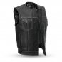 First Manufacturing Leather Vest, Bandit, FIM636CDM, 2 COLORS