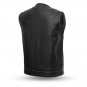 First Manufacturing Leather Vest, Bandit, FIM636CDM, 2 COLORS