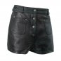 First Manufacturing Women Leather Shorts Maleni, FSL719