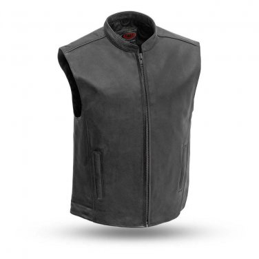 First Manufacturing Leather Men's Vest FIM656CSL, Club House