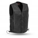 First manufacturing Mens Leather Vest FIM618CFD , Gambler