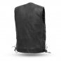 First manufacturing Mens Leather Vest FIM618CFD , Gambler