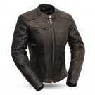 First Manufacturing Trickster - Women's Leather Motorcycle Jacket, FIL164SDC