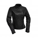 Womens Naked Lambskin "The Zena" Motorcycle Jacket Whet Blu WBL1587