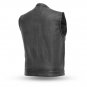 First manufacturing men's leather vest FIM689NOC , Sharp Shooter