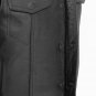 First Manufacturing Leather Vest FIM685CSL | Sniper, Drum Dye Naked Cowhide
