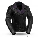 First Manufacturing Women's Leather Jacket FIL184CJ, Iris