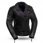 First Manufacturing Women's Leather Jacket FIL184CJ, Iris