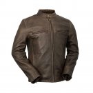 First manufacturing Mens Leather Jacket WBM2052,  Maine