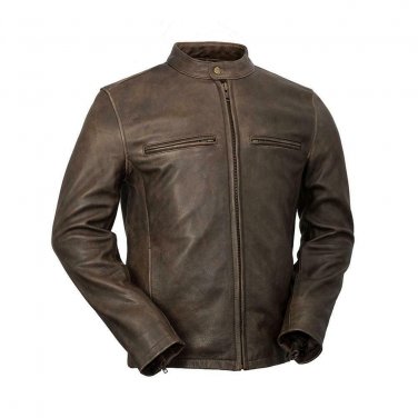 First manufacturing Mens Leather Jacket WBM2052,  Maine