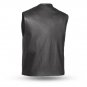 First manufacturing men's leather vest FIM643CCB BLACK