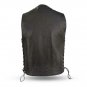 First manufacturing men's leather vest FMM612BSF, Gun Slinger