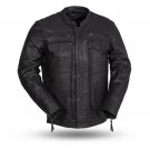 First Manufacturing Mens Leather Jacket FIM263CDMZ, Raider