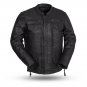 First Manufacturing Mens Leather Jacket FIM263CDMZ, Raider
