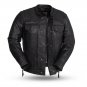 First Manufacturing Mens Leather Jacket FIM263CDMZ, Raider