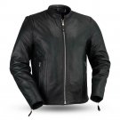 First Manufacturing Mens Leather Jacket FIM202FBZ, Ace