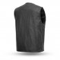 FMC Motorcycle Men's Leather Vest, FIM617CSL, Badlands