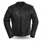 First Manufacturing Mens Leather Jacket FIM271CPMZ, Revolt