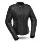 First Manufacturing Women's Leather Jacket, Biker, FIL104SDMZ