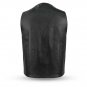 First manufacturing men's leather vest FMM611BSF, Gun Runner