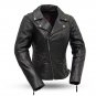 First Manufacturing Women's Leather Jacket FIL160NOCZ, Monte Carlo