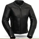 First manufacturing Speed Queen - Women's Leather Motorcycle Jacket, FIM158CLMZ