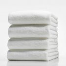 SET OF 6 NEW WHITE HOSPITALITY 100% SOFT SPUN COTTON BATH TOWELS