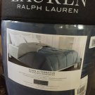Lauren Ralph Lauren Down Alternative Reversible Comforter, QUEEN, Blue, Ecru