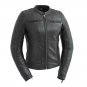 First Manufacturing Ladies Motorcycle Leather Jacket, Supastar - FIL190CDMZ