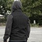 First Manufacturing Rook Men's Denim Jacket Medium, Black/Gray, FIM697DMH