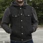 First Manufacturing Rook Men's Denim Jacket Medium, Black/Gray, FIM697DMH