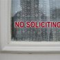 NO SOLICITING sticker sign to keep solicitors away, Permanent