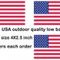 3 Pack Patriotic American flag vinyl removable low glue (not static) sign sticker