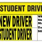 2 NEW DRIVER bumper stickers for student driver