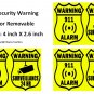 3X Warning Stickers Security ALARM and video SURVEILLANCE home and office burglar alarm system