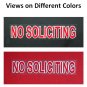 3 Removable NO SOLICITING sticker sign to keep solicitors away!