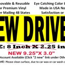 NEW DRIVER bumper sticker for student driver with removable glue