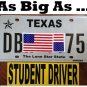 STUDENT DRIVER bumper sticker for new drivers with removable glue