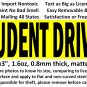 STUDENT DRIVER magnet sticker for student driver no glue