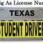 STUDENT DRIVER magnet sticker for student driver no glue