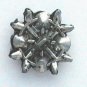 Antiqued Silvertone Button with Rhinestone Setting