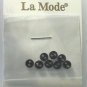8 LaMode Black Plastic Diminutives - 1/8 inch