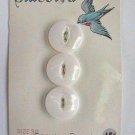 Vintage BueBird Pearl Buttons on Card