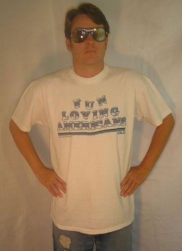 FUN LOVING AMERICAN'S CLUB vintage 1987 vtg XL T-SHIRT