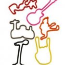 24pk Silicon Bandz - Rock Band