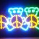 19x10 Peace Bears LED Sign