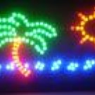 19x10 Palm Tree Ocean LED Sign