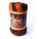 Wholesale Harley Davidson Orange Flames Fleece Blankets
