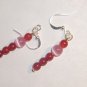 Pink & Red Ball Dangle Earrings