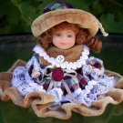 Doll - brown velvet